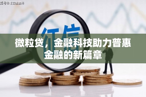 黄梅微粒贷，金融科技助力普惠金融的新篇章