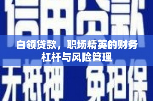 黄梅白领贷款，职场精英的财务杠杆与风险管理
