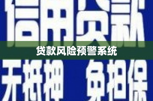 黄梅贷款风险预警系统