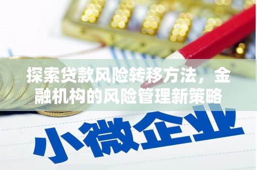 黄梅探索贷款风险转移方法，金融机构的风险管理新策略