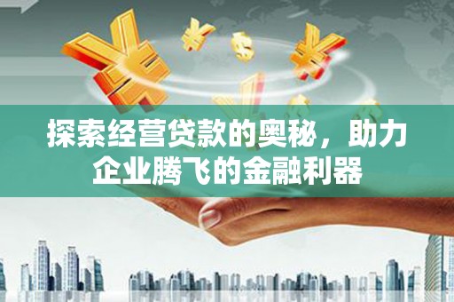 黄梅探索经营贷款的奥秘，助力企业腾飞的金融利器