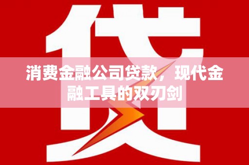 黄梅消费金融公司贷款，现代金融工具的双刃剑