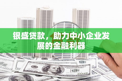 黄梅银盛贷款，助力中小企业发展的金融利器