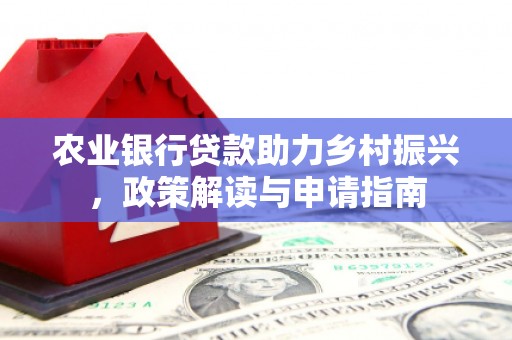 黄梅农业银行贷款助力乡村振兴，政策解读与申请指南