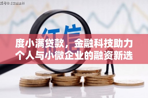 黄梅度小满贷款，金融科技助力个人与小微企业的融资新选择