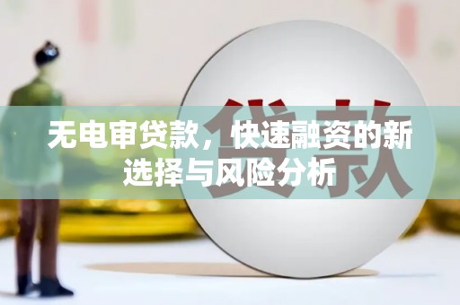 黄梅无电审贷款，快速融资的新选择与风险分析