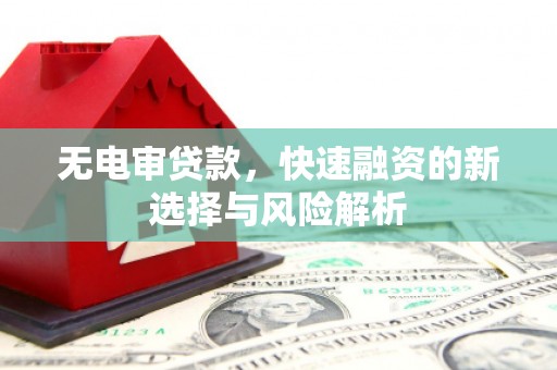 黄梅无电审贷款，快速融资的新选择与风险解析