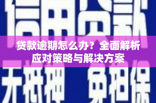 黄梅贷款逾期怎么办？全面解析应对策略与解决方案