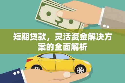 黄梅短期贷款，灵活资金解决方案的全面解析