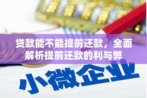 黄梅贷款能不能提前还款，全面解析提前还款的利与弊