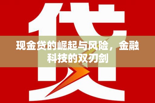 黄梅现金贷的崛起与风险，金融科技的双刃剑