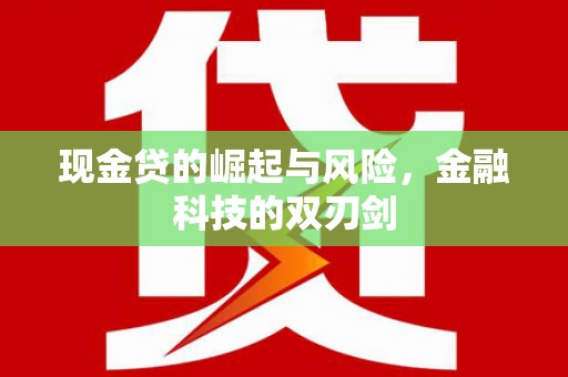 黄梅现金贷的崛起与风险，金融科技的双刃剑