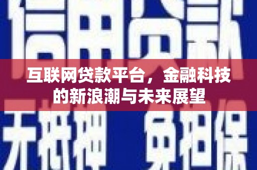 黄梅互联网贷款平台，金融科技的新浪潮与未来展望