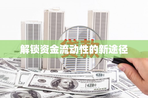 黄梅解锁资金流动性的新途径