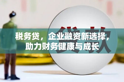 黄梅税务贷，企业融资新选择，助力财务健康与成长